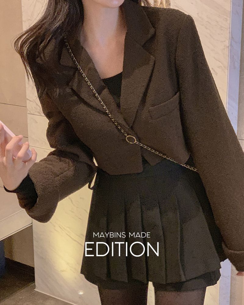 【MADE】cropped wool jacket