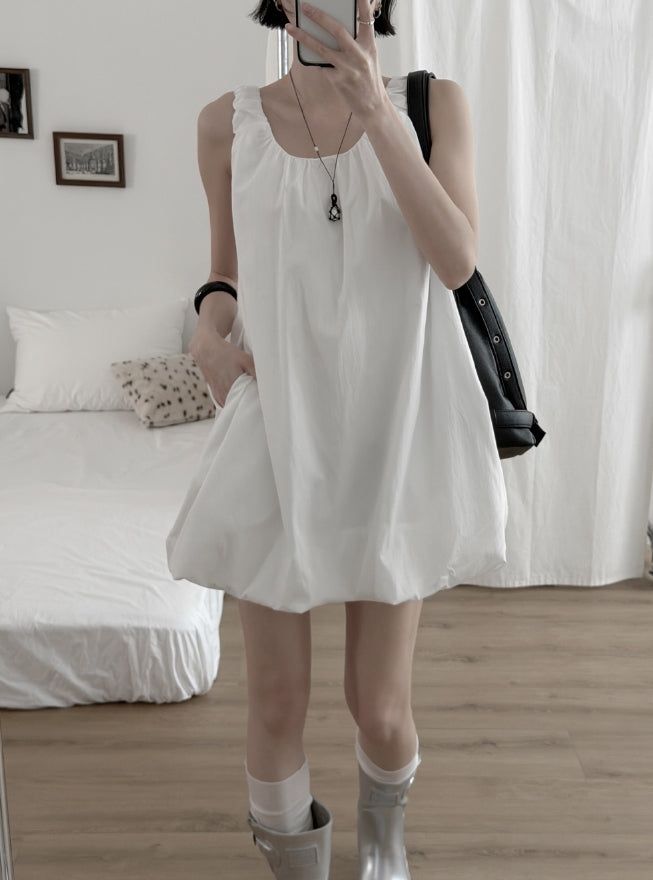 Nick Shirring Balloon One Piece