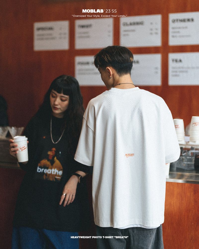 MOBLAB BREATH LOGO TEE BLACK