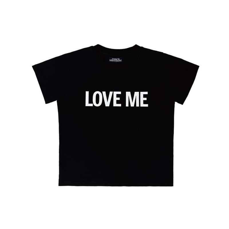 TOM'S BIRTHDAY（トムズバースデー）の「LOVE ME Half T-shirt BLACK（Tops）」