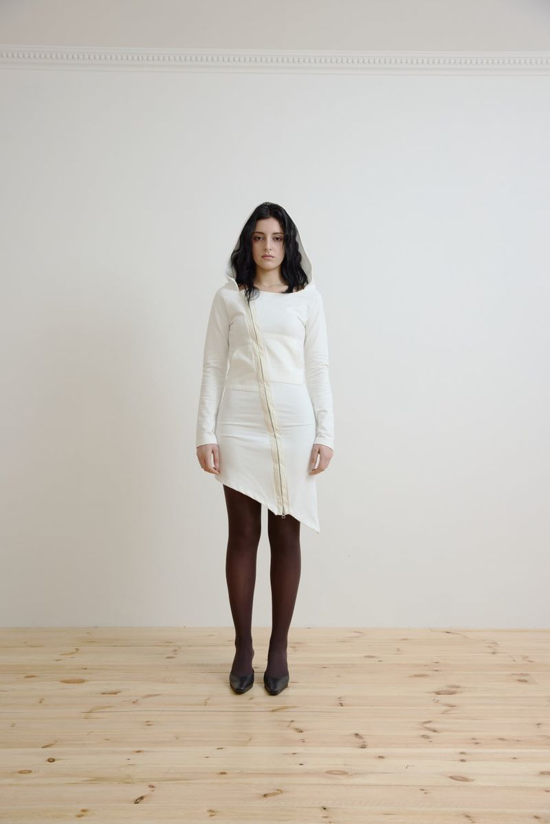 HIKOU OFFSHOULDER HOODIE OPS (IVORY)