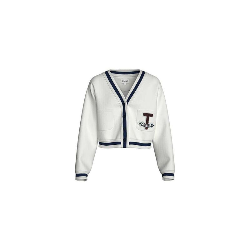 TUOMIO（トゥオミオ）の「カレジエイトカーディガン / Collegiate Cardigan [White]（）」