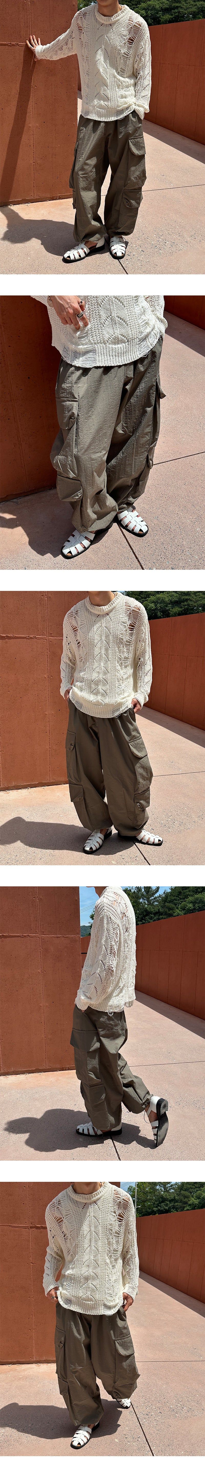 [S/S] Multi cargo nylon pants (3color)
