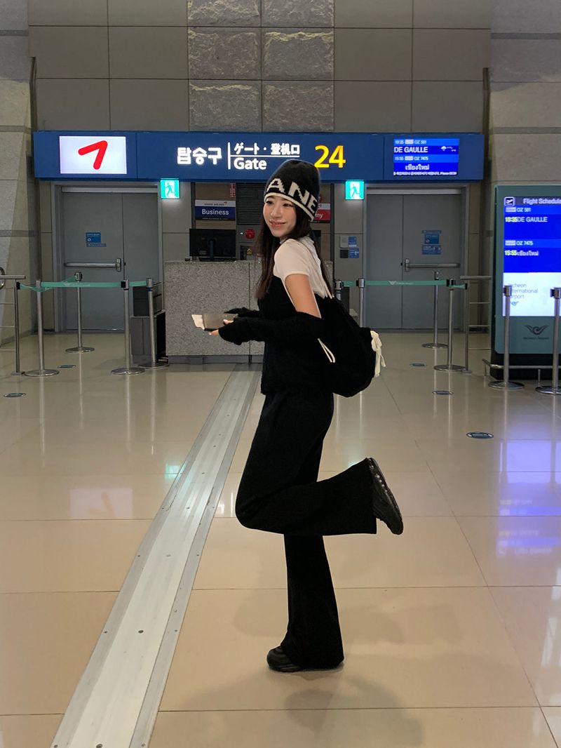 [MADE] Airport long bootcut banding pants -Basic