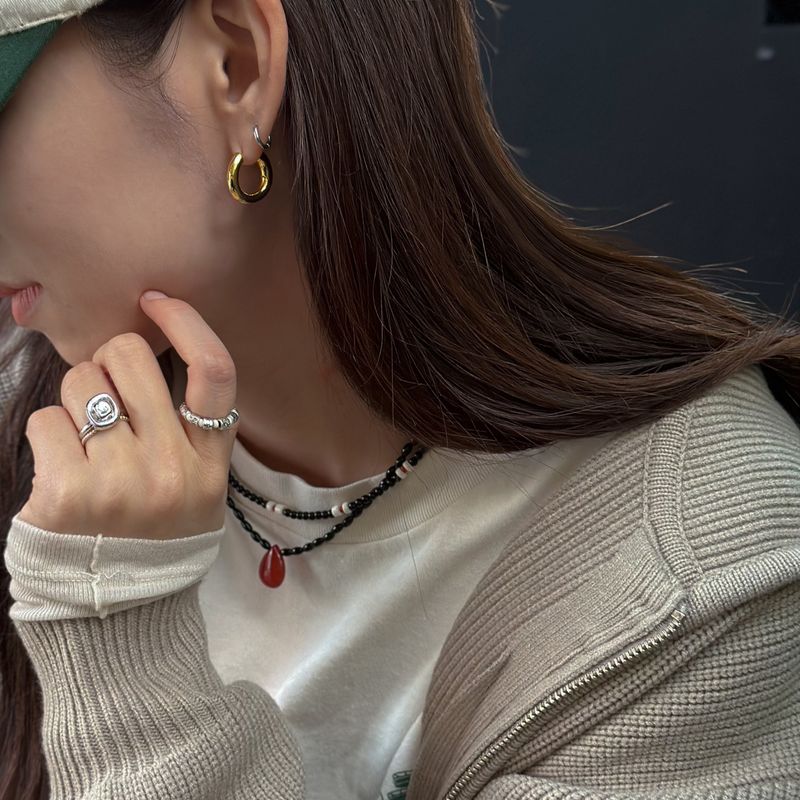Slim onyx Necklace