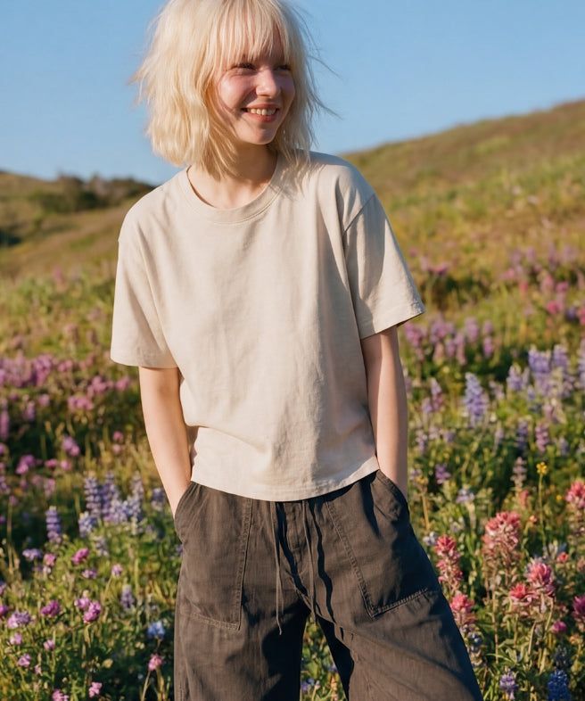 WV PROJECT(ダブリューブイ プロジェクト)の「26SS★ Boxy Crop Short Sleeve T-shirts(Tops)」