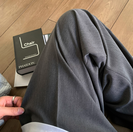 Ever Ranger Round Tuck Side Banding Semi-Wide Slacks