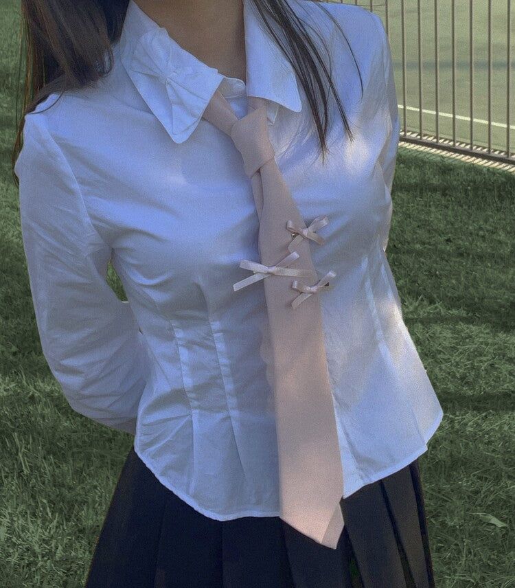 Adorn Ribbon Tie (Pink)