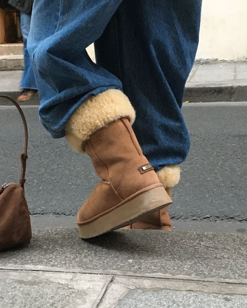 [ORIGINAL] After Platform Long Mouton Boots