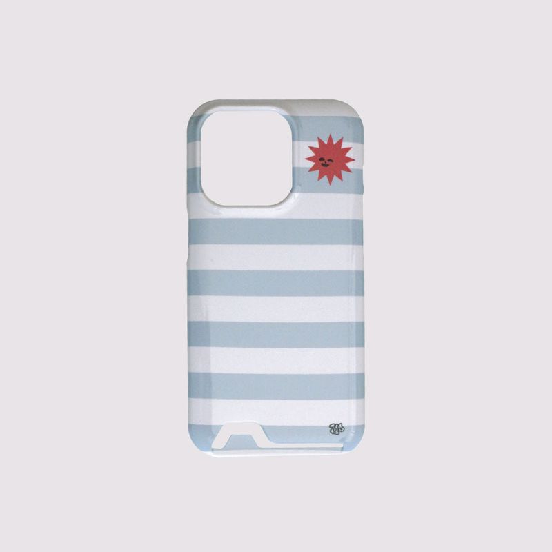 226STUDIO（226スタジオ）の「sunny stripes card pocket phone case pink（Smartphone Accessories）」