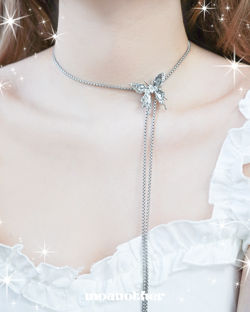 Butterfly Long Chain Necklace