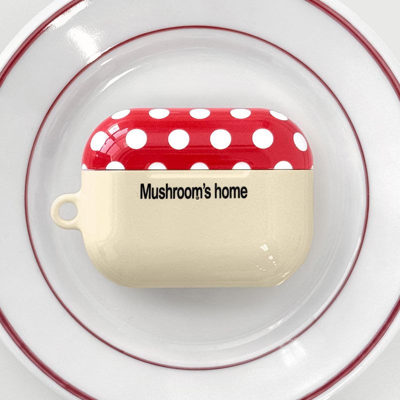 Organize a bit（オーガイナズ ア ビット）の「oab mushroom airpods case (red)（Smartphone Accessories）」