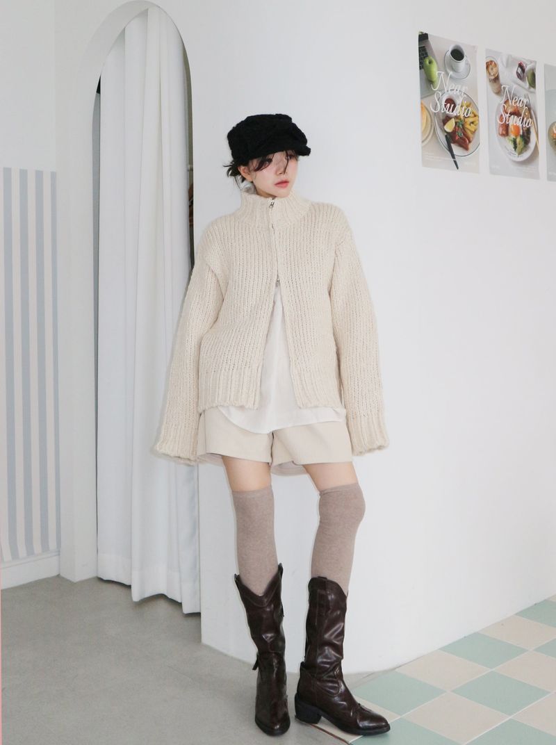 Boehm Boksarthy high neck two-way cardigan (outer)