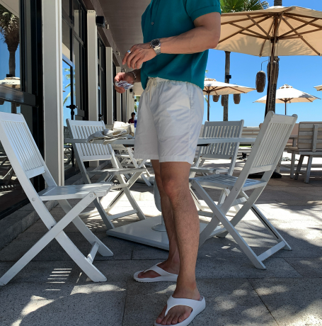 Mouse Biowashing Summer Cool Basic Shorts