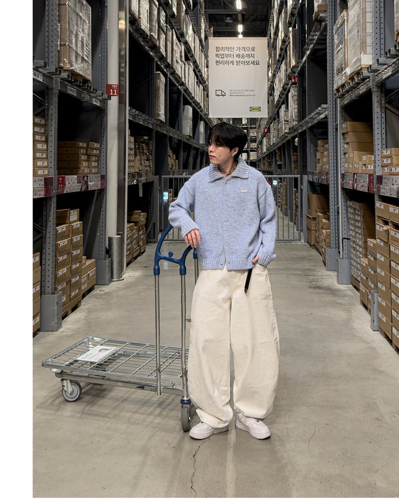 Nevis Cotton Wide Curved Pants