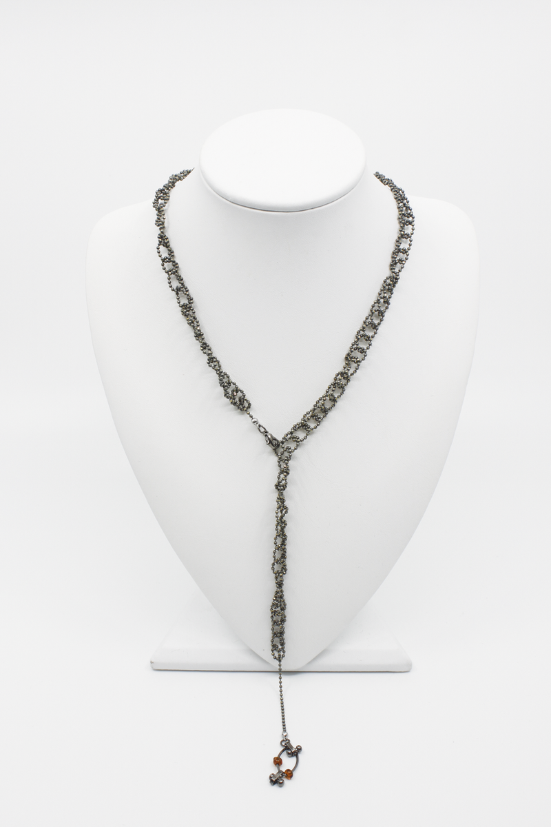 Antique oval chain necklace
