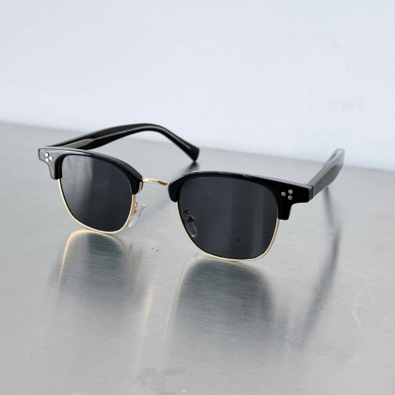 Black Gold Semi-Rim Sunglasses