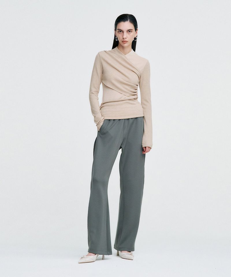 Logo Tape Track Pants _ GREY
