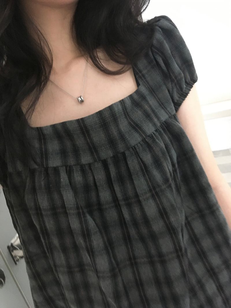 Plaid Blouse