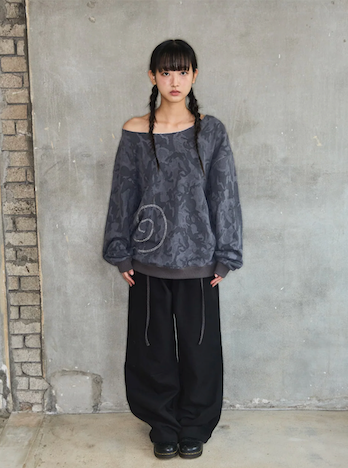 CAT TAIL CAMO OFF SHOULDER