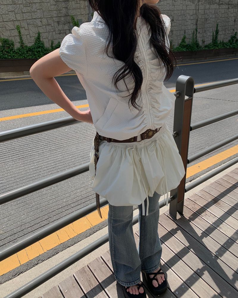 Ballon ribbon skirt