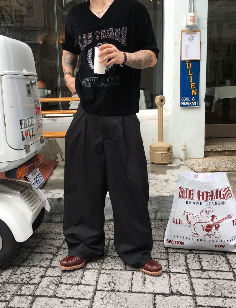 HOLY IN CODE（ホーリーインコード）の「No.1348 basic one tuck wide SL (3color)（Pants）」
