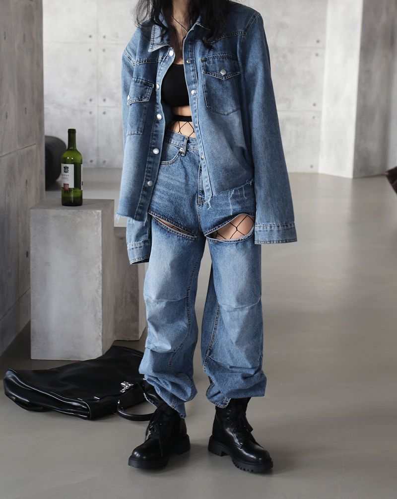 Bart Shirt Pad Jean Jacket