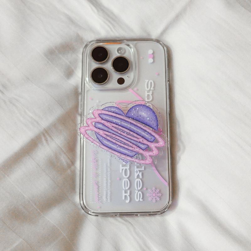 【MADE】(2type) Snow Pink Jelly hard Phone case