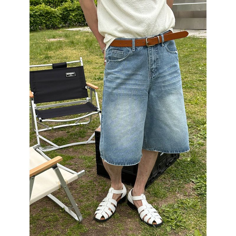 [S/S] Damage bermuda denim pants(2color)