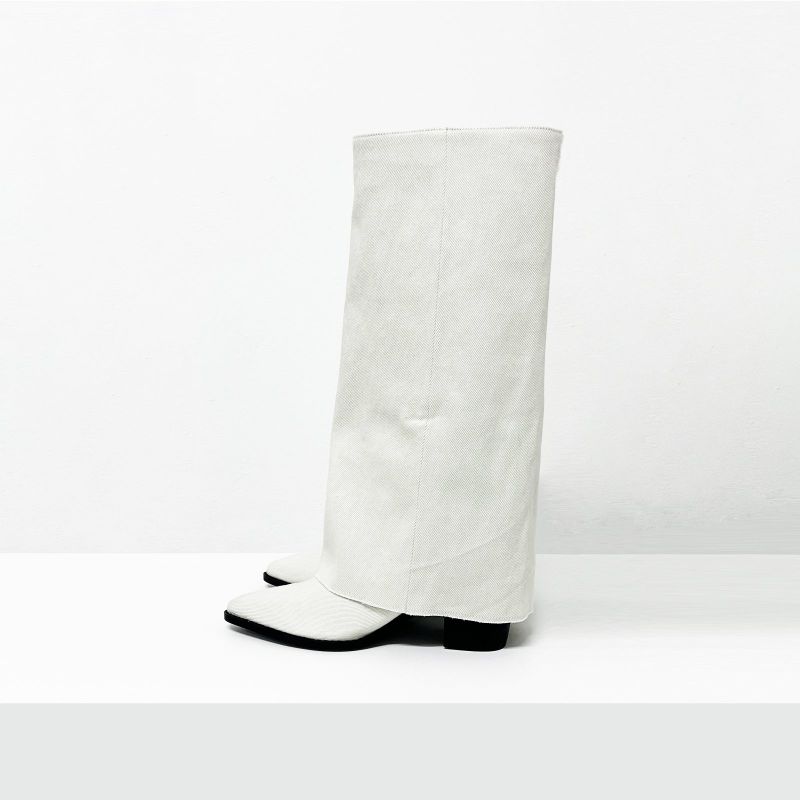 Frain fold over stiletto boots