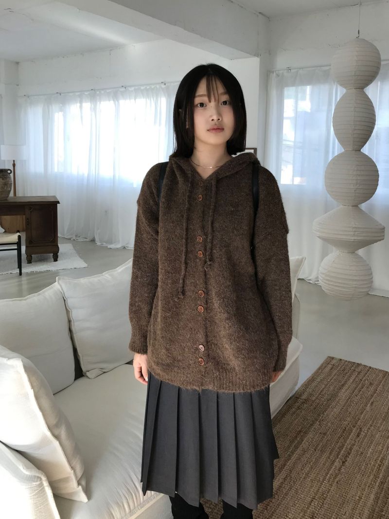 Kitten（キッテン）の「Bernie Hooded Knit Cardigan (3 colors)（Tops）」