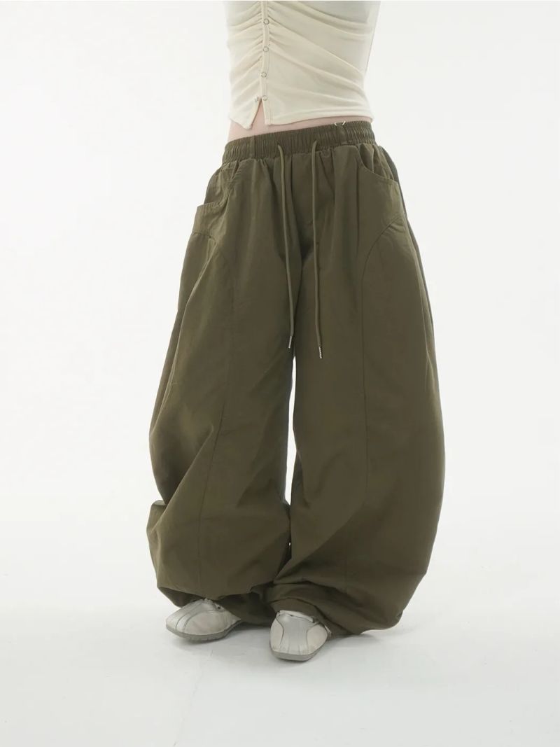 Benny cotton wide pants -4C