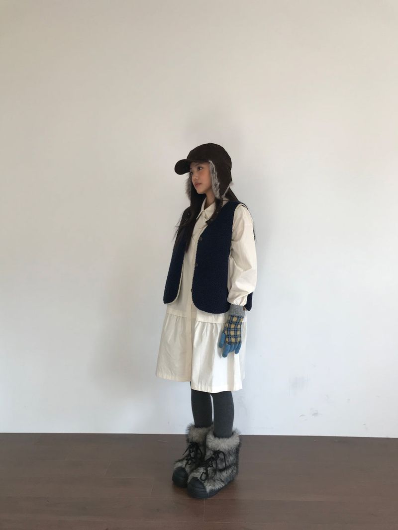 low-key shirt dress (2color)