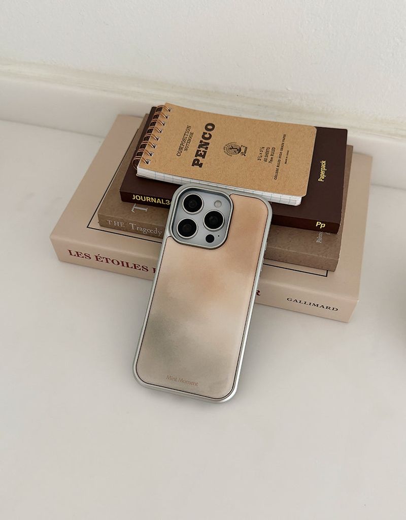 [MADE] Oat シルバーエポキシ iPhoneケース