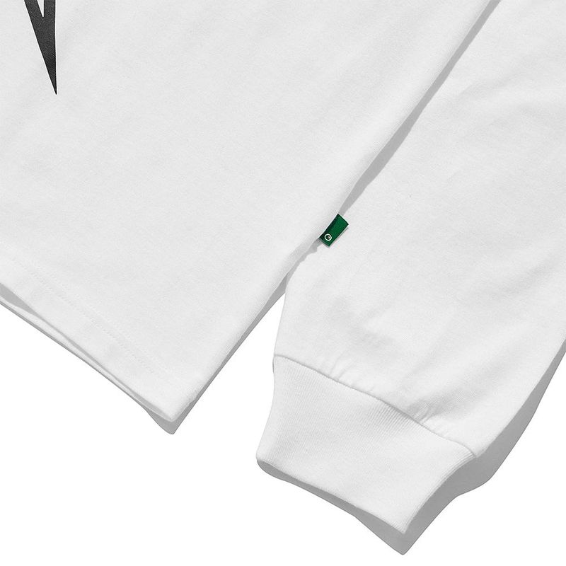 STAR LOGO L/S Tee_White