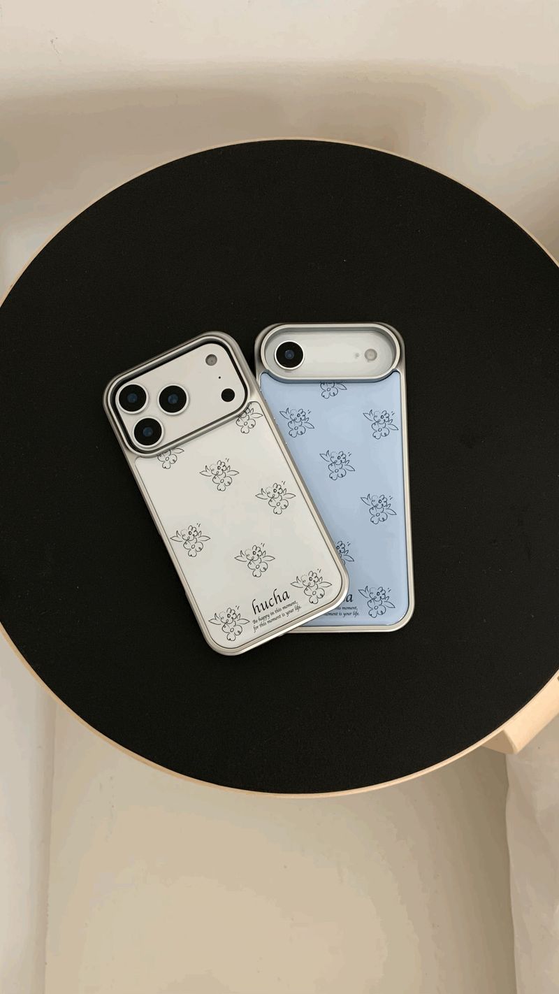Flower Drawing Epoxy Phone Case