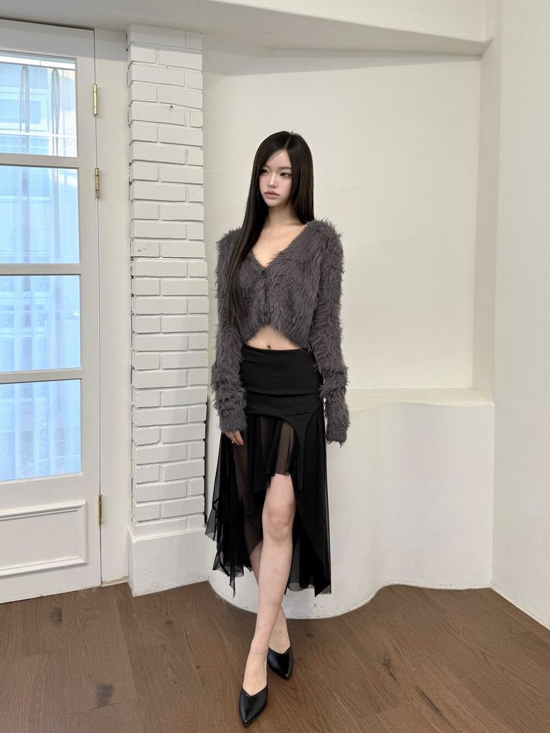 Seow（ソウ）の「1533. Sleeveless layered long sk (2color)（Skirts）」