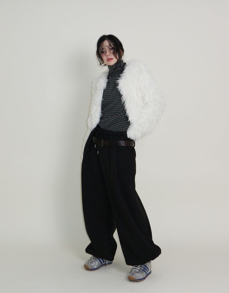 Angel Hairri Fur Bolero Short Jacket (Semi Cropped Jacket)