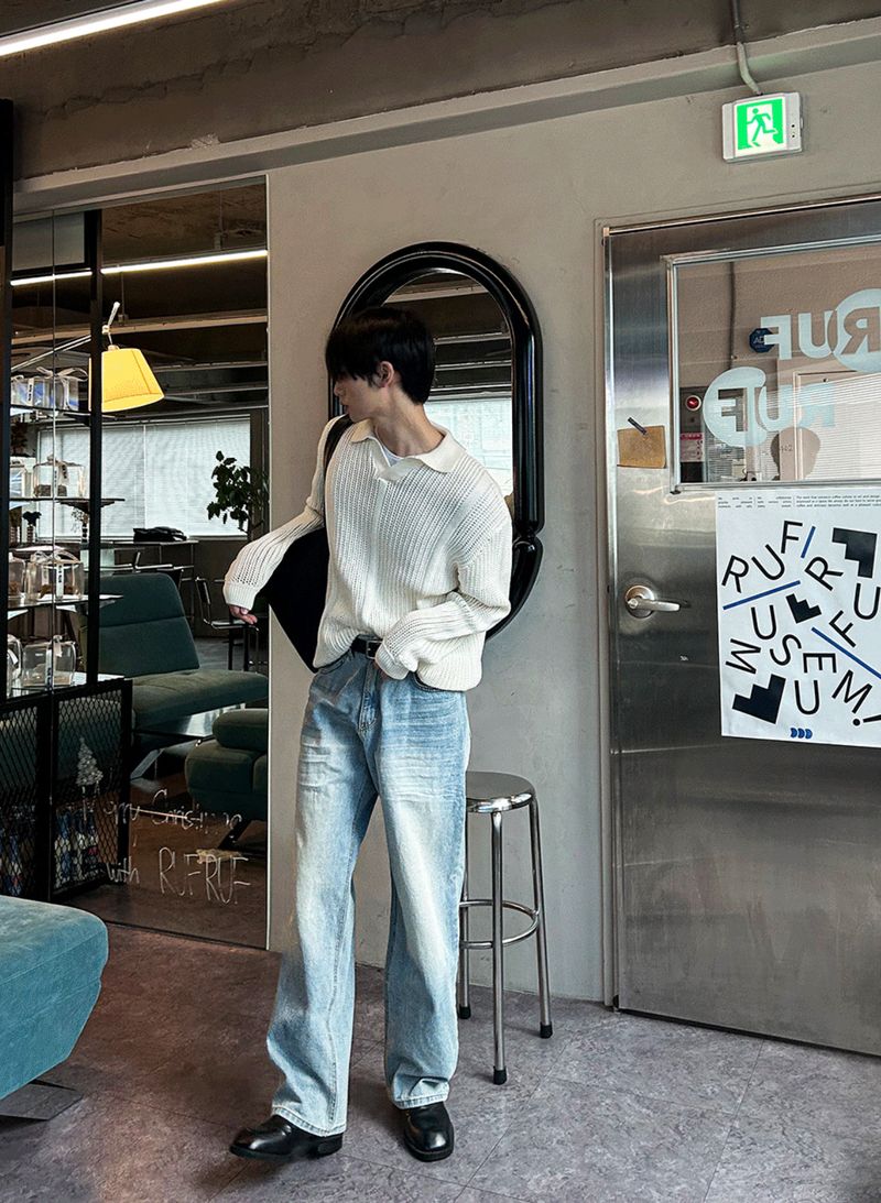 Embo Ice Washing Denim Pants