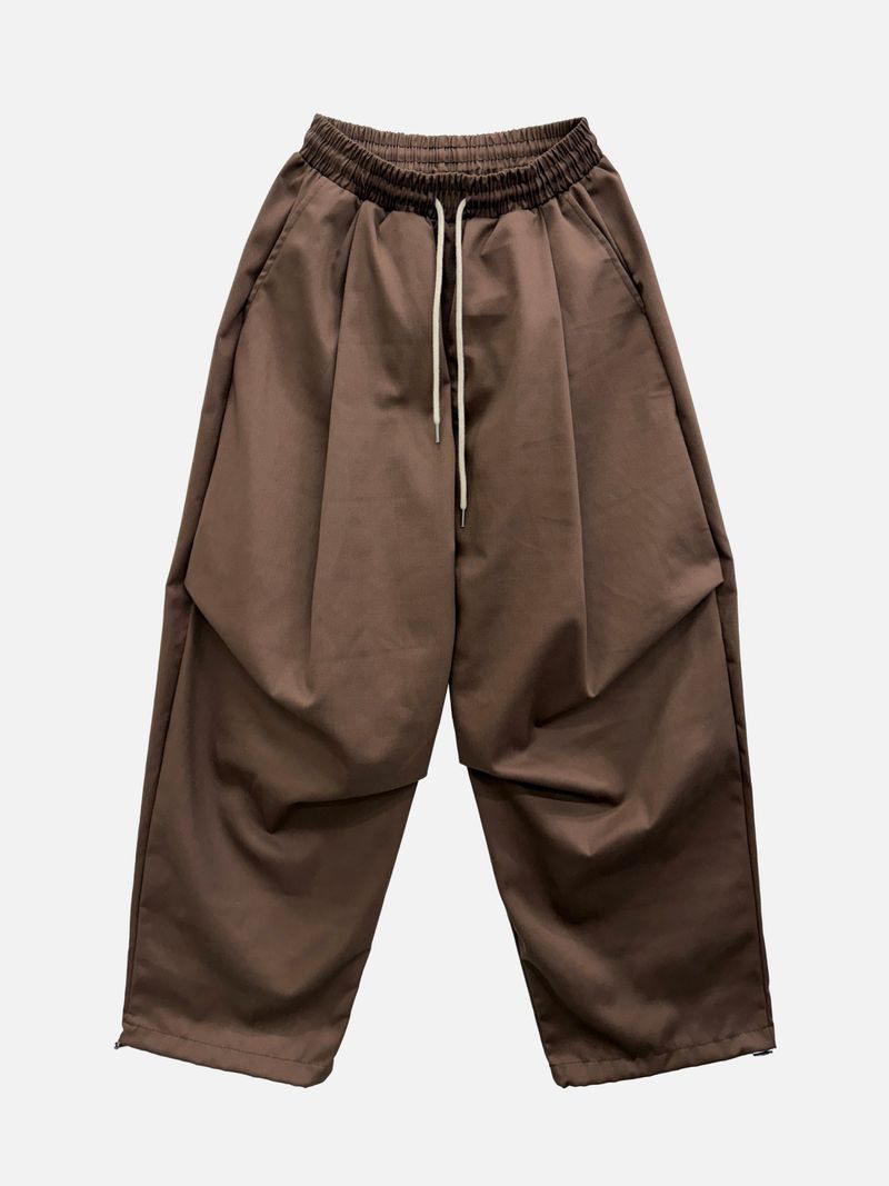 Tail Curved Wide Cotton Pants (4c)