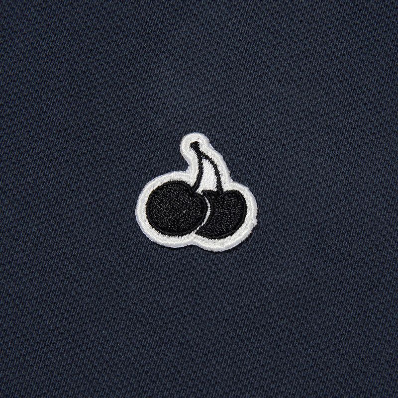 MONO CHERRY CROP PIQUE [DARK NAVY]