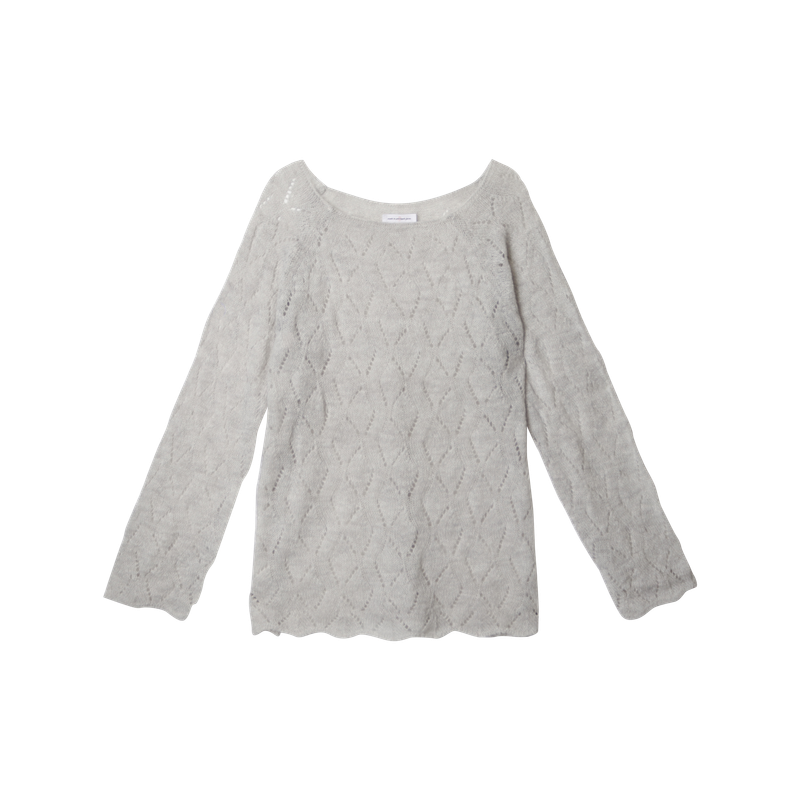 RUSTIC LEAF PUNCHING KNIT