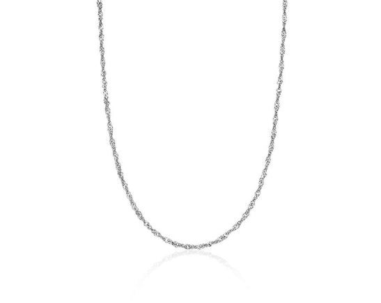 26SS★ Precise Silver (C) Double Rope Chain Necklace