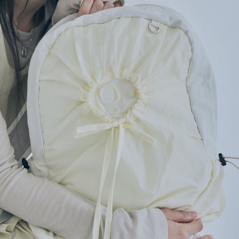 hole string po backpack (light yellow)