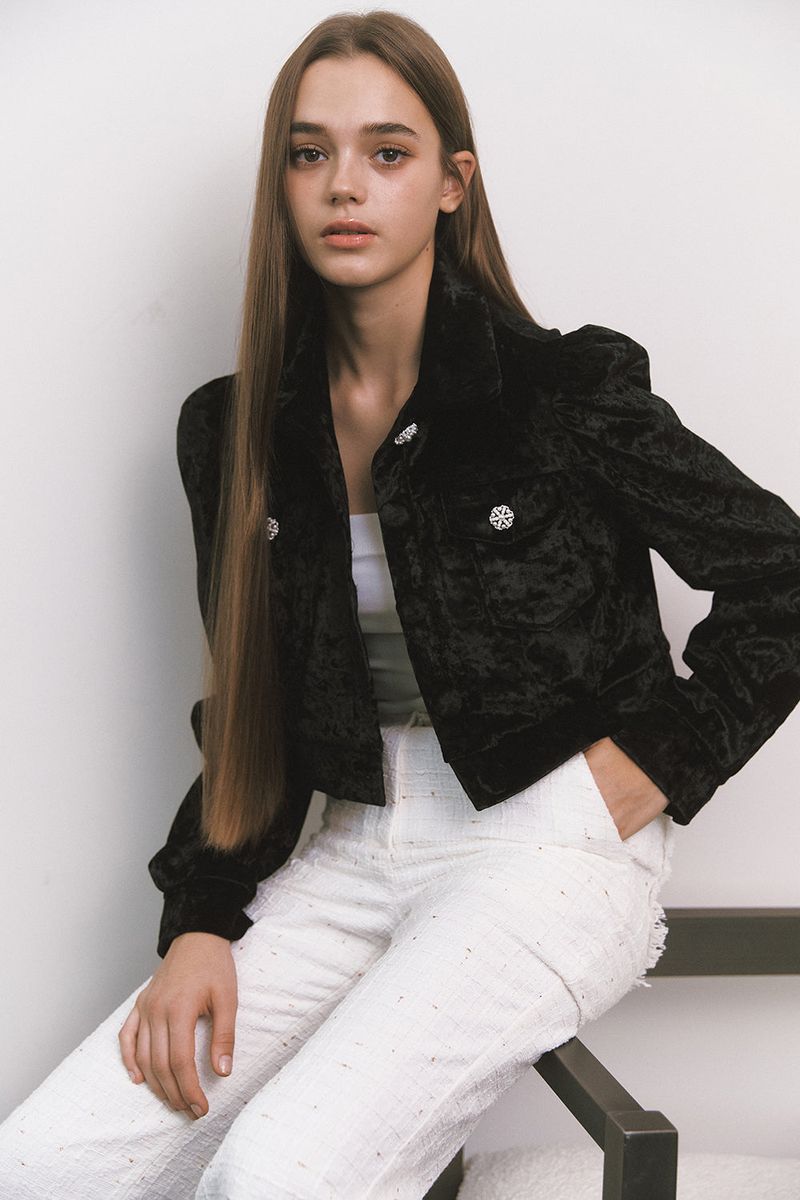 Velvet Jacket Black