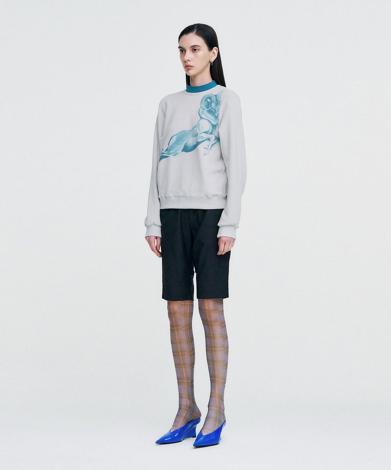 Double Rib Sweatshirt - Dall Sheep _ GREY