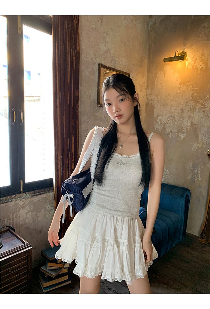 white cancan lovely skirt