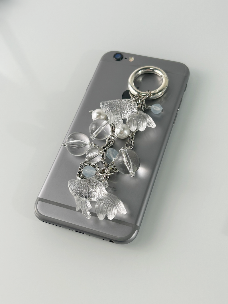 Clear Goldfish Bold Keychain