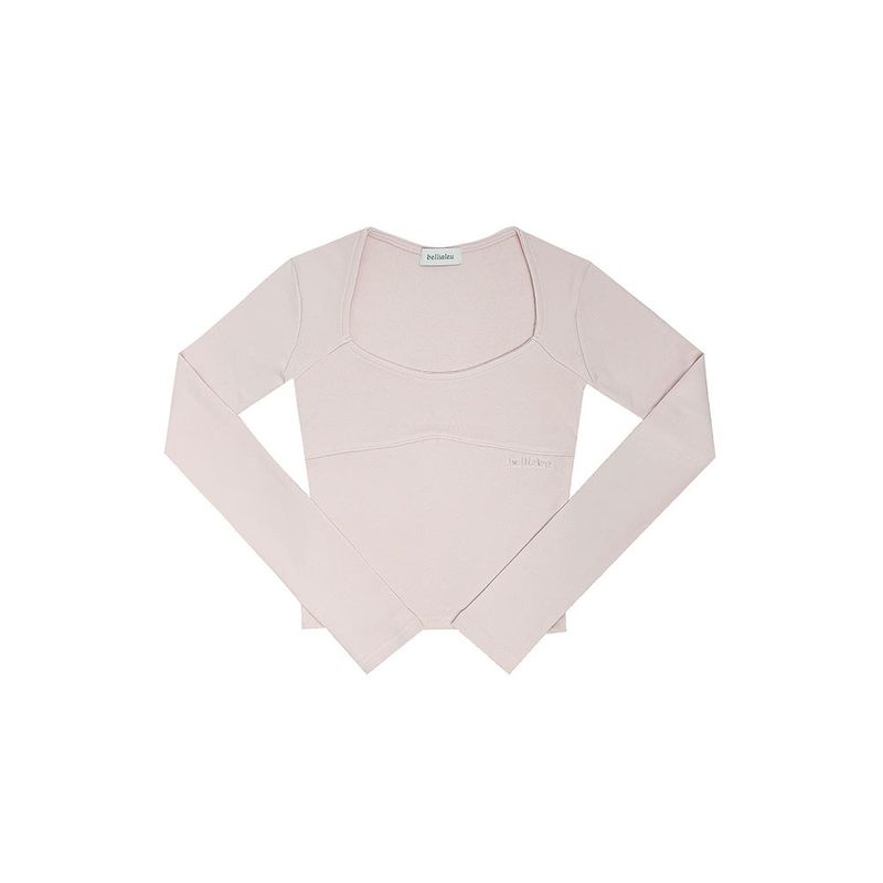 Bellialeu（ベルリアル）の「WAVE NECK LOGO TEE-PINK（Tops）」