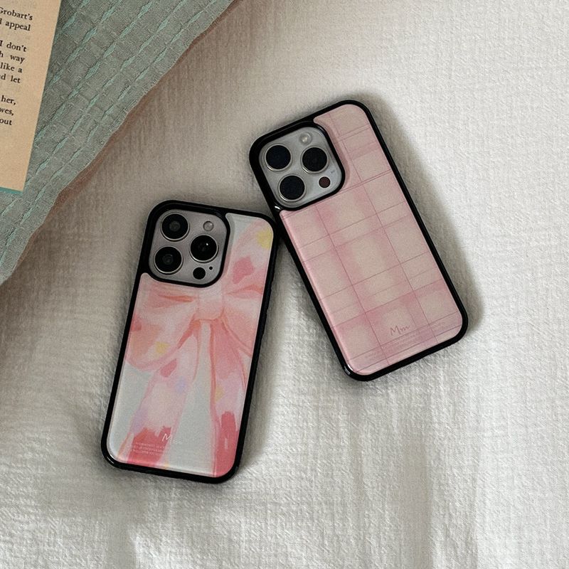 mademoment（メイドモーマン）の「[Mademoment]ヴィンテージピンクベージュデザインアイフォンエポキシーケース（スマホグッズ/小物）」